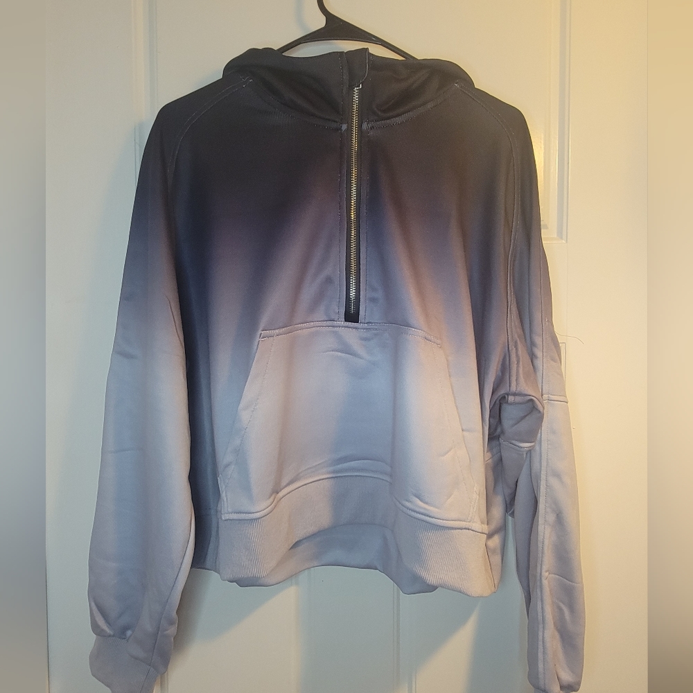 Women's Black and Grey hoody.